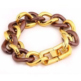 Bransoletka Kawowa Ceramika Złota Stal Szlachetna