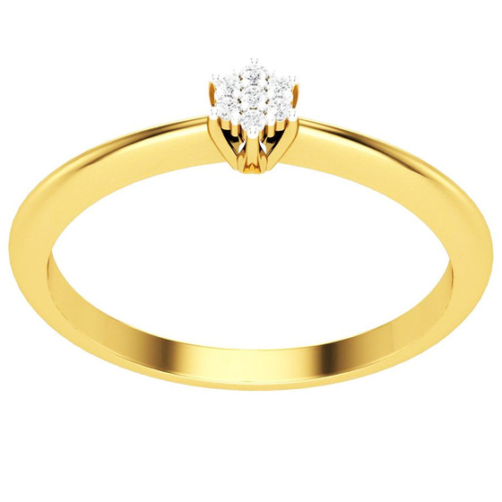 Pierścionek Zaręczynowy Złoty z Brylantami 375