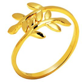 Srebrny Pierścionek Złoty Regulowany Rozmiar