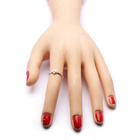 Pierścionek Srebrny Trójkątny z Cyrkonią