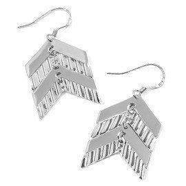 Kolczyki Srebrne Podłużne Rodowane