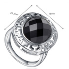 Srebrny Pierścionek z Czarnym Onyksem