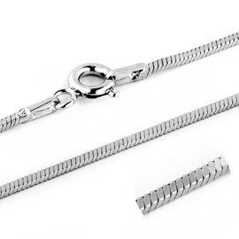 Srebrny Łańcuszek Linka Czterokątna Długość 70cm