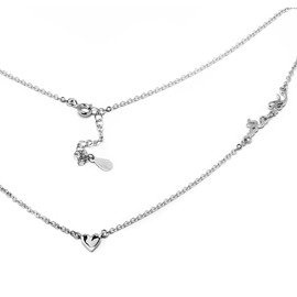 Srebrny Naszyjnik Serduszko Celebrytka