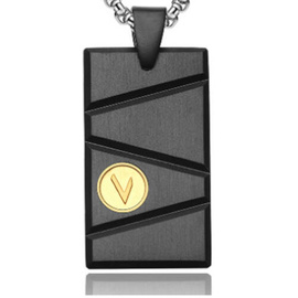 Czarna Zawieszka Stal Szlachetna