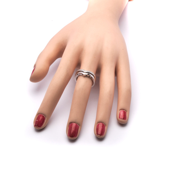 Komplet Dwóch Pierścionków Srebrnych