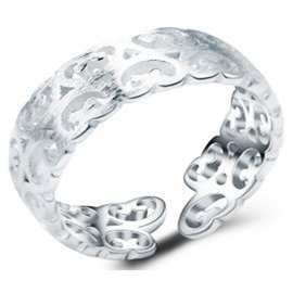 Srebrna Obrączka z Regulacją Rozmiaru