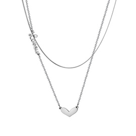 Naszyjnik z Sercem Stal Szlachetna