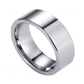 Gładka Obrączka z Wolframu