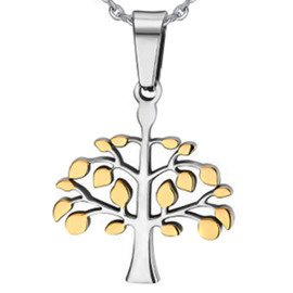 Złote Drzewo Zawieszka ze Stali Szlachetnej