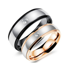 Komplet Obrączek Dla Pary Stal Szlachetna
