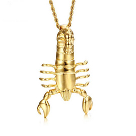 Duża Zawieszka Złoty Rak Stal Szlachetna