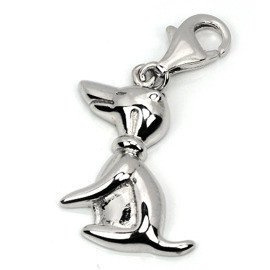 Srebrna Przywieszka do Bransoletki Piesek