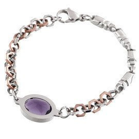Bransoletka z Dużym Fioletowym Kamieniem
