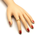 Srebrny Pierścionek Pokryty Żółtym Złotem Cyrkonie