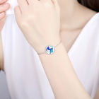 Bransoletka Srebrna Świat z Cyrkoniami