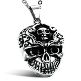Zawieszka  Męska ze Stali Szlachetnej Czaszka