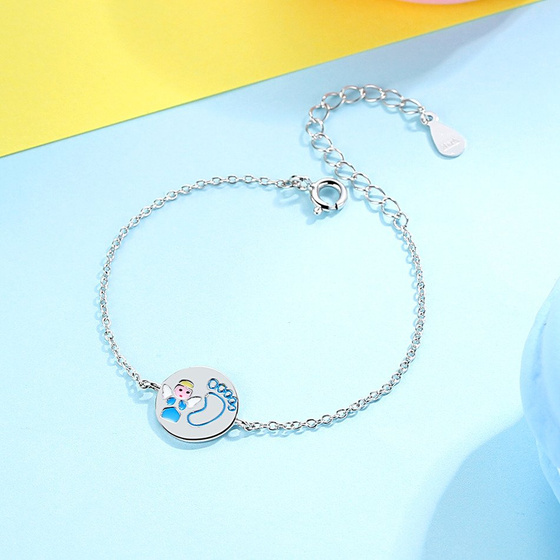 Bransoletka Srebrna Anioołek