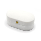 Białe Pudełko na Pierścionek Obrączki