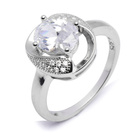 Srebrny Pierścionek z Diamentową Cyrkonią