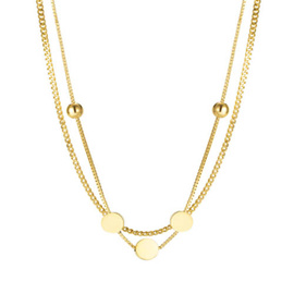 Złoty Naszyjnik Stal Szlachetna