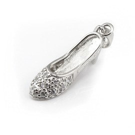 Zawieszka Srebrna Bucik Białe Cyrkonie nr.5841