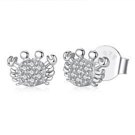 Srebrne Kolczyki Owady z Cyrkoniami