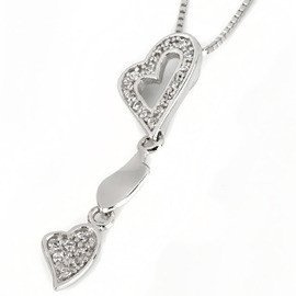 Srebrna Zawieszka Białe Cyrkonie