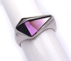 Pierścionek Srebrny z Fioletowym Kamieniem