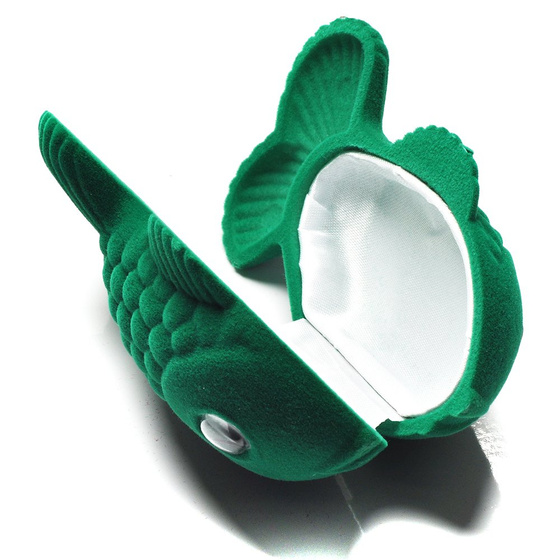 Pudełko na Biżuterię Zielona Ryba