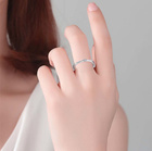 Srebrny Pierścionek Z Diamentową Cyrkonią