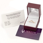 Złoty Pierścionek Wywijaniec z Brylantami