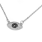 Naszyjnik Srebrny Oko Szczęścia z Cyrkoniami