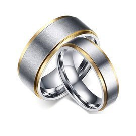 Komplet Obrączek Dla Pary Stal Szlachetna