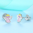 Srebrne Kolczyki Aniołki