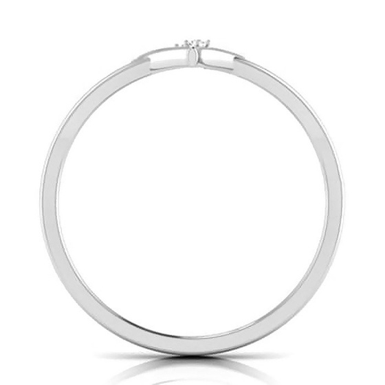 Pierścionek Białe Złoto Dwa Serca Dla Zakochanych