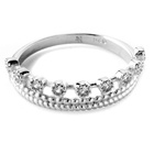 Srebrny Pierścionek Kształt Korony z Cyrkoniami