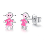 Srebrne Kolczyki Dziewczynka