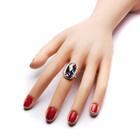 Srebrny Pierścionek z Dużym Kamieniem Multikolor