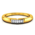 Złoty Pierścionek Obrączka z Brylantami