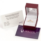 Pierścionek Złoty 375 Wysadzany Diamentami