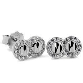 Srebrne Kolczyki Nieskończoność