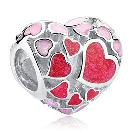 Srebrna Przywieszka Zawieszka w Serduszka