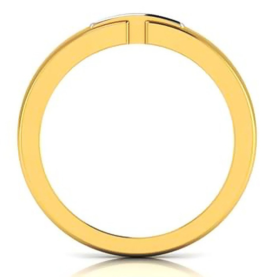 Złoty Pierścionek Obrączka z Brylantami