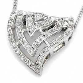 Srebrna Zawieszka Białe Cyrkonie