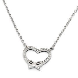 Srebrny naszyjnik z Serduszkiem dla Zakochanej