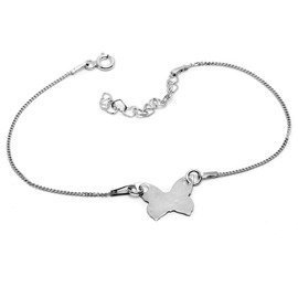 Srebrna Bransoletka z Motylkiem Celebrytka