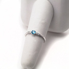 Srebrny Pierścionek z Błękitną Cyrkonią