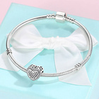 Srebrna Zawieszka Serce z Cyrkoniami