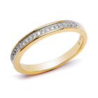 Srebrna Obrączka Pokryta Żółtym Złotem